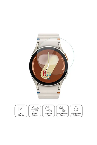 Samsung Galaxy Watch 7 40 mm ile Uyumlu Ekran Koruyucu Tam Kaplayan Saat Ekran Koruyucu - 2