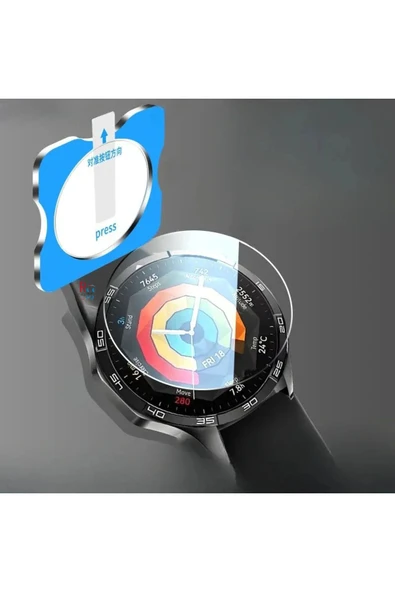 Huawei Watch GT3 Pro 46 mm ile Uyumlu Ekran Koruyucu Kolay Uygulanabilir Aparatlı Ekran Koruyucu - 2