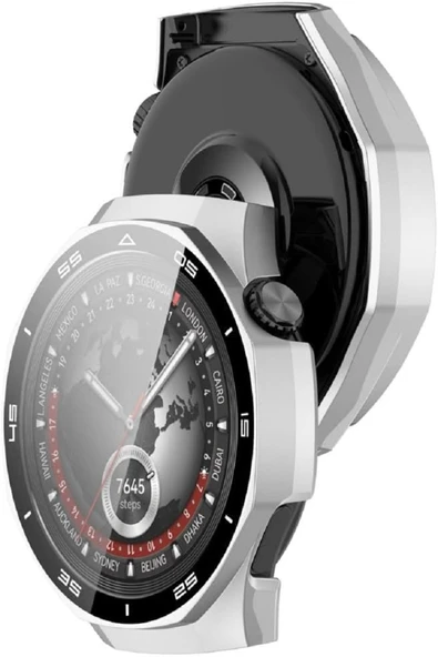 Huawei GT5 Pro 46 MM ile Uyumlu Kadranlı Kasa  ve Ekran Koruyucu 360 Koruma Kapak - 3