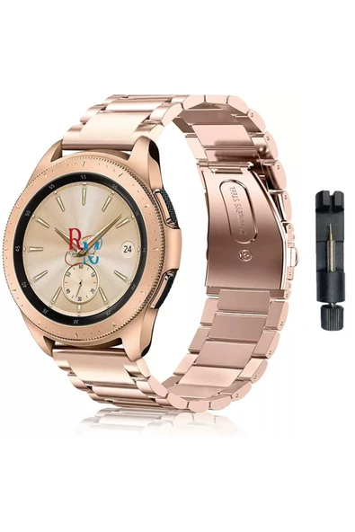 Huawei Watch GT4 46 mm ile Uyumlu  22 mm Klasik Çelik Kordon Paslanmaz Kayış