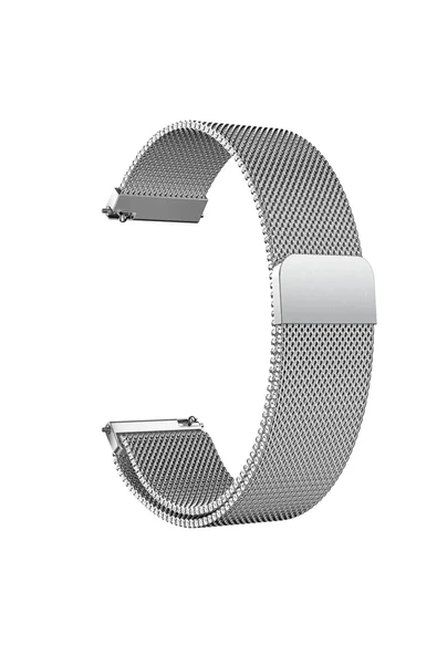 Huawei Watch 4 Pro ile Uyumlu Kordon 22 mm Metal Hasır Kordon