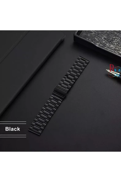 Huawei Watch Buds İle Uyumlu  22 mm Klasik Çelik Kordon Paslanmaz Kayış - 2