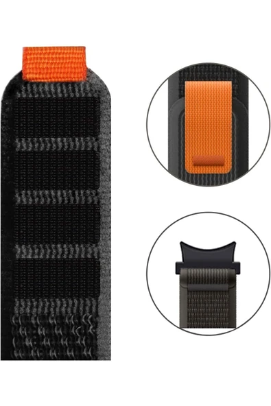 Samsung Galaxy Watch 6 40/44mm - Watch 6 Classic 43/47mm Uyumlu Kavisli Tasarım Trail Saat Kordonu - 2