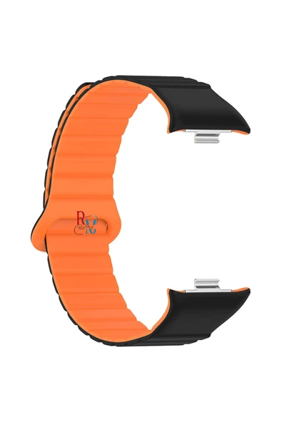 Xiaomi Redmi Watch 4 Uyumlu Kordon Çizgi Tasarımlı Manyetik Kordon - 3