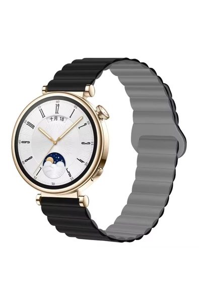 Huawei Watch Gt4 41mm Ve Gt5 41mm Uyumlu Manyetik Ayarlanabilir Süet Dokulu Mıknatıslı Saat Kordonu