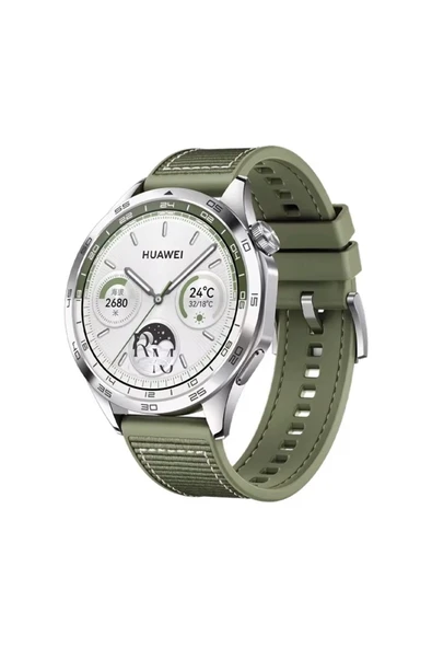 Samsung Galaxy Watch 3 45 mm-Galaxy Watch 46 mm ile Uyumlu Dikiş Desenli 22 mm Jazzy Spor Kordon