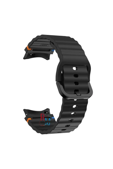 Samsung Galaxy Watch 6 43 mm İle Uyumlu Kavisli Spor Silikon Kordon - 2