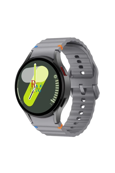 Samsung Galaxy Watch 7 FE 40 mm İle Uyumlu Kavisli Spor Silikon Kordon