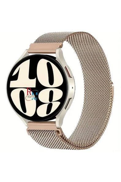 Samsung Galaxy Watch 4 5 6 7 Seri 40 44mm Classic 42 43 45 46 47mm Uyumlu Metal Hasır Kordon 20 mm
