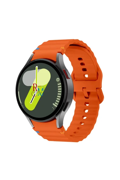 Samsung Galaxy Watch 6 43 mm İle Uyumlu Kavisli Spor Silikon Kordon
