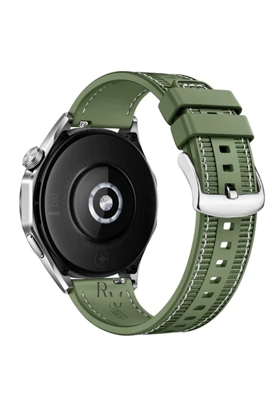 Xiaomi Mi Watch-Mi Watch Color  ile Uyumlu Dikiş Desenli 22 mm Jazzy Spor Kordon - 2