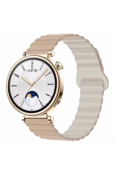 Huawei Watch Gt4 41mm Ve Gt5 41mm Uyumlu Manyetik Ayarlanabilir Süet Dokulu Mıknatıslı Saat Kordonu