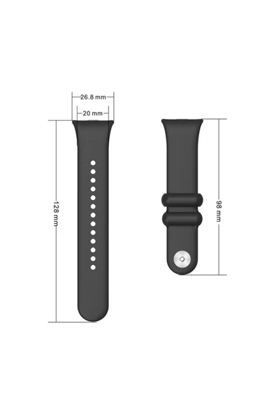 Xiaomi Redmi Watch 4 Uyumlu Şık Tasarım Yumuşak Jel Silikon Kordon - 7