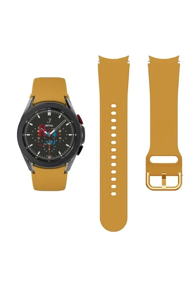 Samsung Galaxy Watch 4 5 Pro 6 7 Seri 40 44mm Classic 42 43 45 46 47mm Uyumlu Kavisli Silikon Kordon