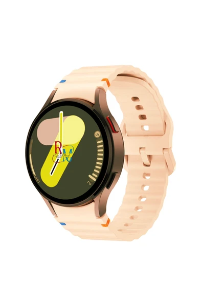 Samsung Galaxy Watch 4 5 Pro 6 7 Seri 40 44mm Classic 42 43 45 46 47mm Uyumlu Kavisli Spor Kordon
