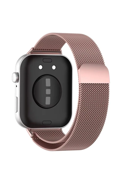 Huawei Watch Fit 3 Uyumlu Kordon Paslanmaz Metal Örgü Kayış Güçlü Mıknatıs - 2