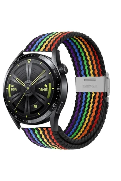Samsung Galaxy Watch 5 Seri 40-44-Pro 45 mm Uyumlu 20 mm Metal Klipsli Flexıble Kordon