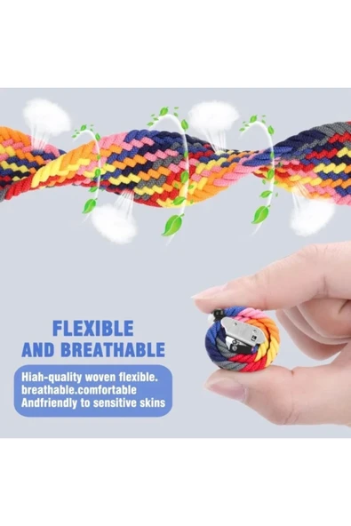 Huawei Watch 4 46mm-Watch 4 Pro 22mm Metal Klipsli Flexıble Kordon - Resim 4