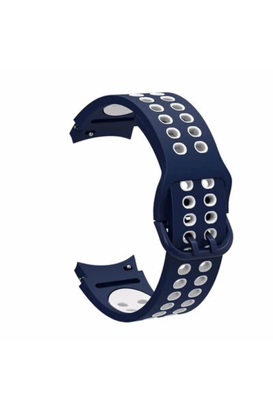 Samsung Galaxy Watch 6 Classic 40-43-44-47mm Uyumlu Nike Delikli Kordon Kavisli Tasarım 20 mm Kordon