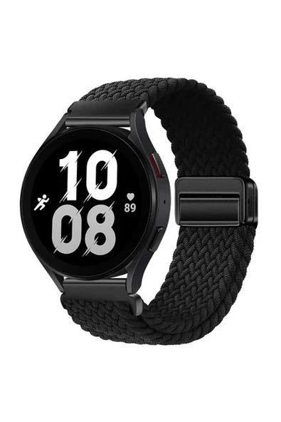 Xiaomi Imilab KW66 Uyumlu Flexi Hasır Magnet Kordon 22 mm(Güçlü Mıknatıs)