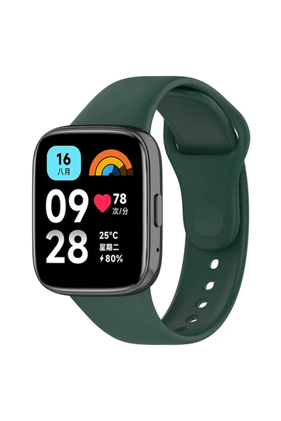 Xiaomi Redmi Watch 3 Active Uyumlu Spor Şık Tasarımlı Kayış Yumuşak Jel Kayış Kordon