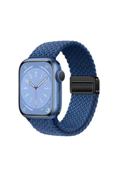 Apple Watch 42mm 44mm 45mm 49mm 12345678 Se Ultra /2 Uyumlu Flexi Magnet Kordon (Güçlü Mıknatıs)