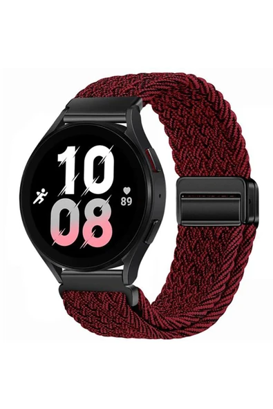 Samsung Galaxy Watch Active 2 40-44 mm Uyumlu Flexi Hasır Magnet Kordon 20 mm (Güçlü Mıknatıs)