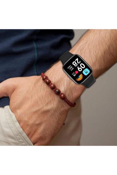 Xiaomi Redmi Watch 3 Active Uyumlu Spor Şık Tasarımlı Kayış Yumuşak Jel Kayış Kordon - 4