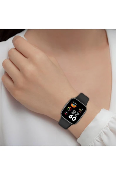 Xiaomi Redmi Watch 3 Active Uyumlu Spor Şık Tasarımlı Kayış Yumuşak Jel Kayış Kordon - 6