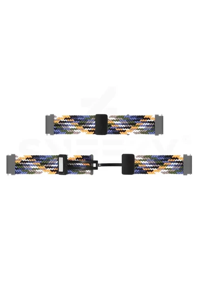 Xiaomi Mi Watch S1-Mi Watch S1 Active Uyumlu Flexi Hasır Magnet Kordon 22 mm(Güçlü Mıknatıs) - 5