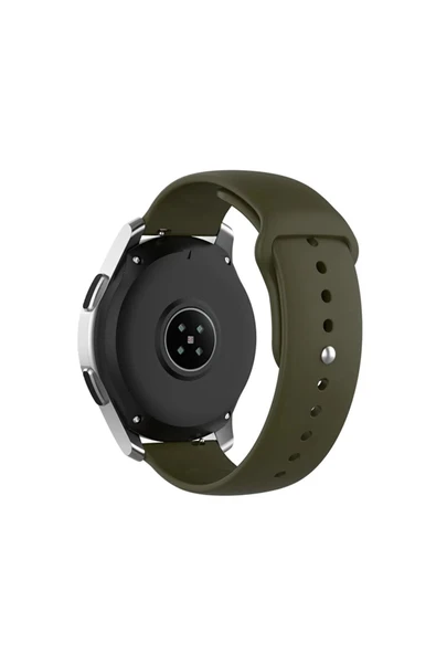 Samsung Galaxy Watch Active-Active 2 40 mm-44mm-Watch 3 41 mm Tam Uyumlu 20 mm Klasik Silikon Kordon