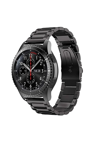 Samsung Galaxy Watch 3 45 Mm- Samsun Galaxy Watch 46 Mm Uyumlu 22 Mm Paslanmaz Çelik Kordon