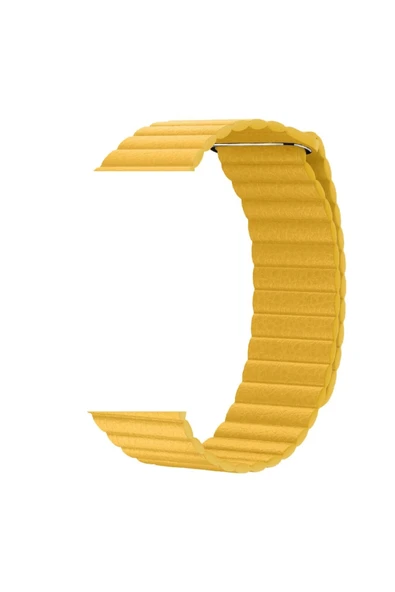 Apple Watch Magnet Deri Kordon 38-40-41mm (1 2 3 4 5 6 7 8 Se Tam Uyumlu) - 2