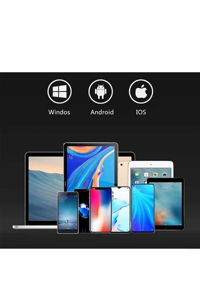 Bluetooth Özellikli Klavye Katlanabilir Taşıması Kolay Mini Bluetooth Klavye Tüm Tabletlerle Uyumlu - 5