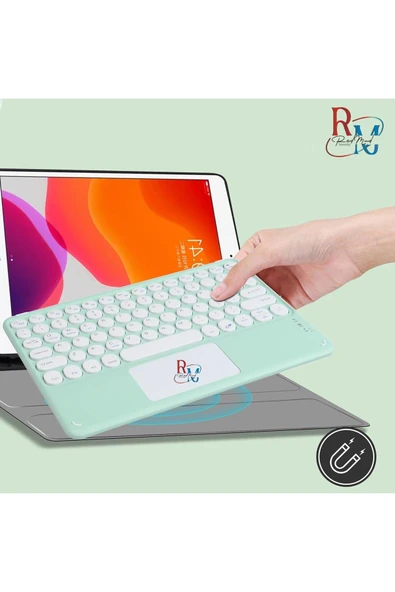 Tüm Cihazlarla (Apple-Samsung-Huawei-Xiaomi-Honor) Uyumlu Touchpadli Bluetooth Klavye - 5