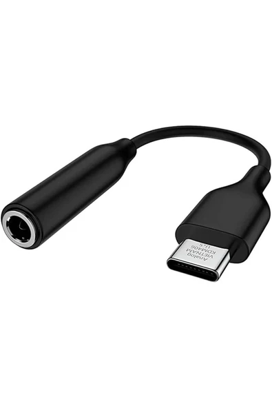 Type-c Girişli Tüm Cihazlarla Uyumlu Kablolu Kulaklık Çevirici Type-c To Headphone Jack Aux Çevirici