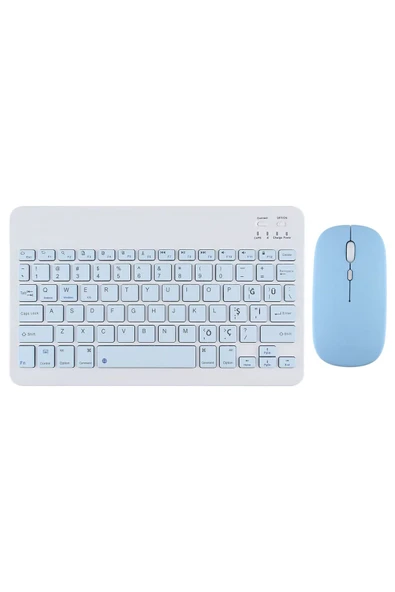 Samsung Galaxy Tab S9 Plus X810 12.4 '' İle Uyumlu Bluetooth Özellikli Klavye Mouse Set