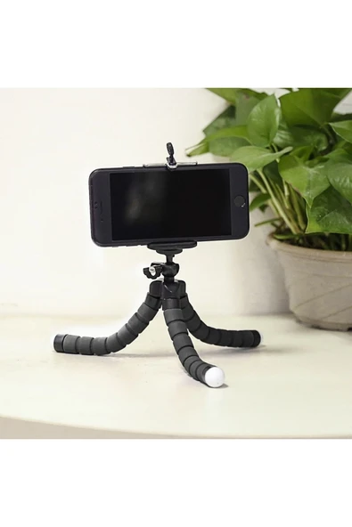 Tripod Mini Ahtapot Telefon Tutucu