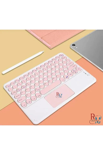 Tüm Cihazlarla (Apple-Samsung-Huawei-Xiaomi-Honor) Uyumlu Touchpadli Bluetooth Klavye