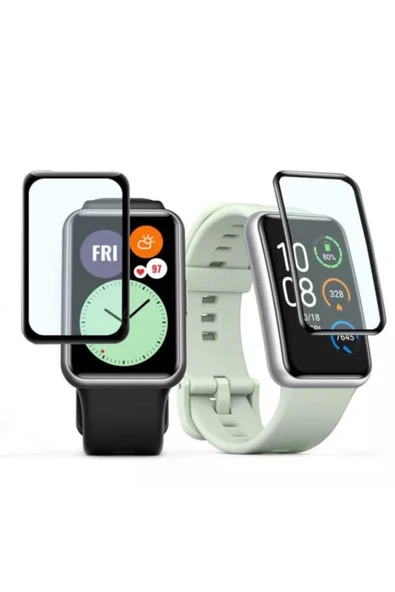 For Huawei Watch Fit Full Ekran Koruyucu Ve Darbe Önleyici Nano