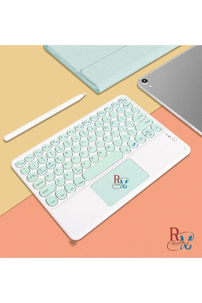 Tüm Cihazlarla (Apple-Samsung-Huawei-Xiaomi-Honor) Uyumlu Touchpadli Bluetooth Klavye