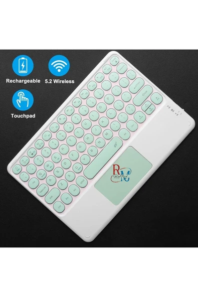 Tüm Cihazlarla (Apple-Samsung-Huawei-Xiaomi-Honor) Uyumlu Touchpadli Bluetooth Klavye - 2