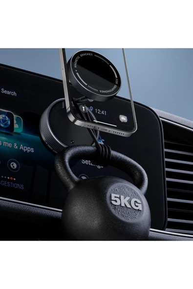 Magsafe Telefon Tutucu Araç İçi Ayarlanabilir 360° Dönebilen Strong Vacuum Telefon Tutucu - 4