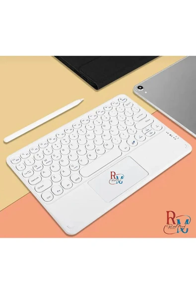 Tüm Cihazlarla (Apple-Samsung-Huawei-Xiaomi-Honor) Uyumlu Touchpadli Bluetooth Klavye