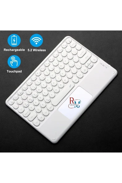 Tüm Cihazlarla (Apple-Samsung-Huawei-Xiaomi-Honor) Uyumlu Touchpadli Bluetooth Klavye - 2