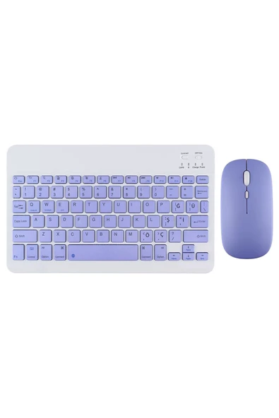 Samsung Galaxy Tab S9  FE X510 10.9 '' İle Uyumlu Bluetooth Özellikli Klavye Mouse Set
