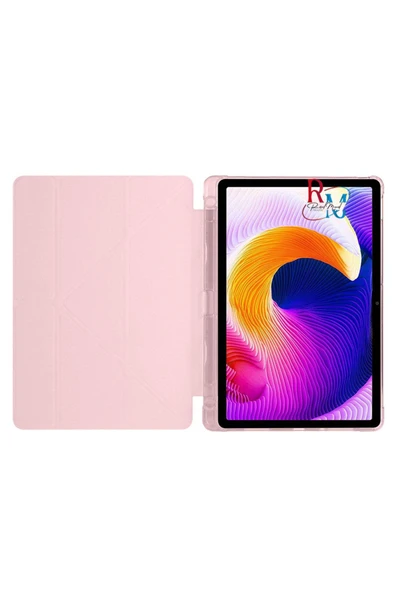 Samsung Galaxy Tab S9 Plus 12.4 inç Uyumlu Standlı Kılıf Dokunmatik Kalem ve Klavye Mouse 3 lü Set - 2