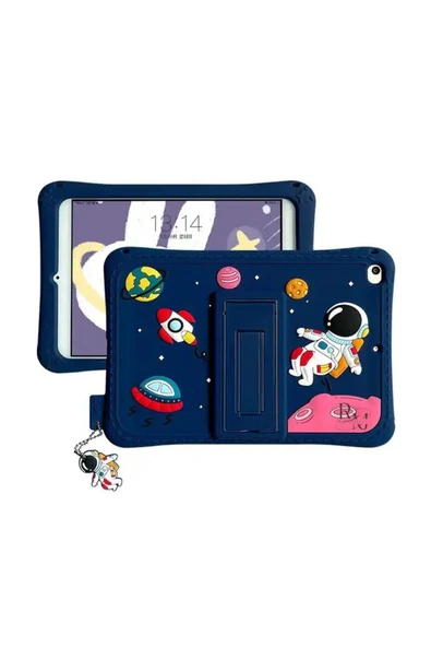 ıPad Pro 11 2./3./ ve 4. Nesil 11 inç Uyumlu Kılıf Astronot Figürlü Tablet Arka Çocuk Kılıfı