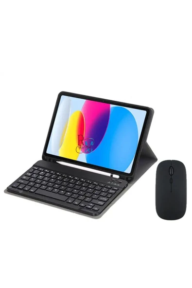 ıPad Pro 11 2.3.4. Nesil Uyumlu Bluetooth Özellikli Klavyeli Kılıf Mouse ve Dokunmatik Kalem Set