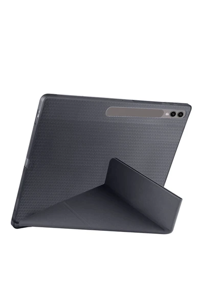 Samsung Galaxy Tab S8 Ultra 14.6'' inç Uyumlu Kılıf Üçgen Standlı Kalem Bölmeli Tablet Kılıfı - 4